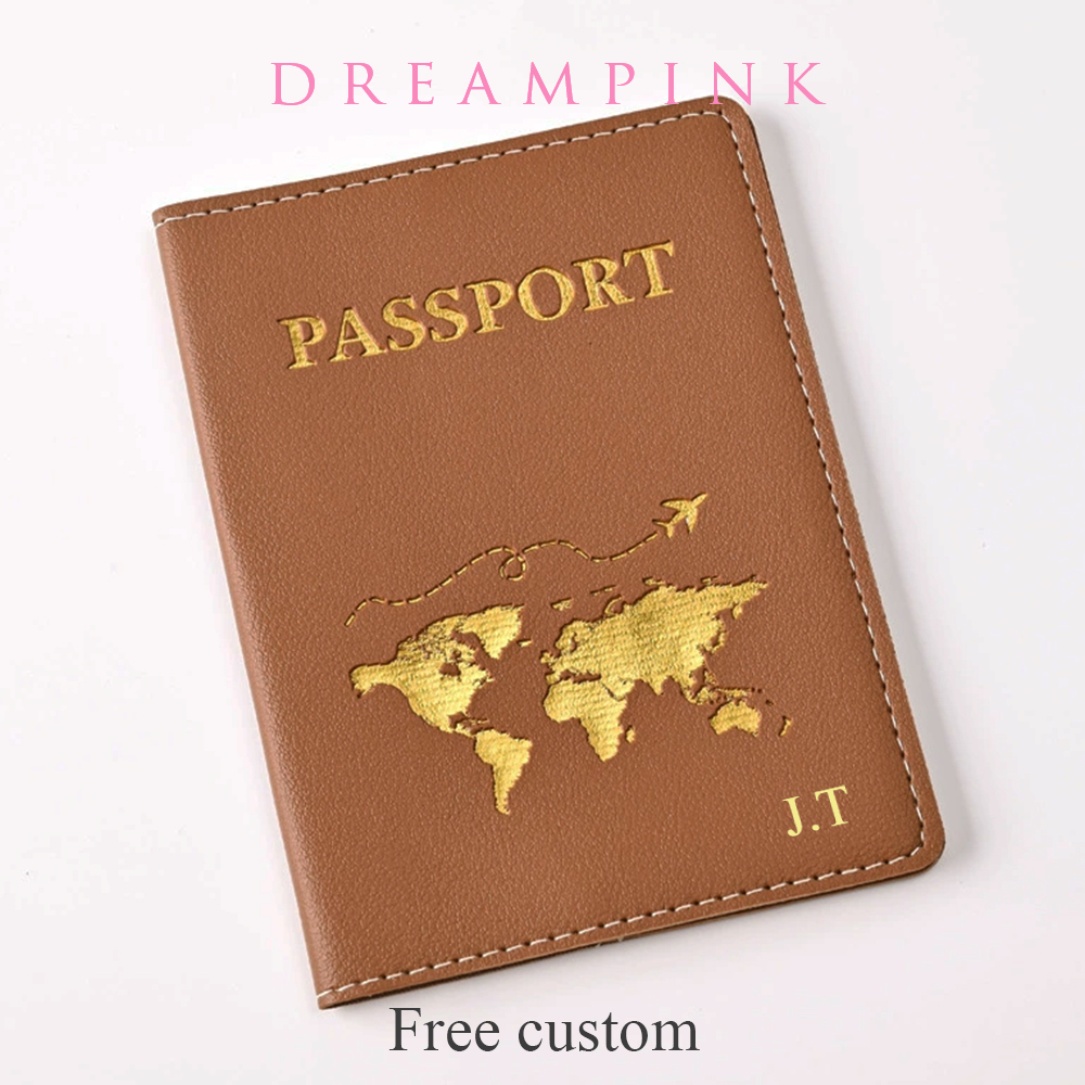 Men Accessories Name - Couverture de passeport personnalisée avec nom