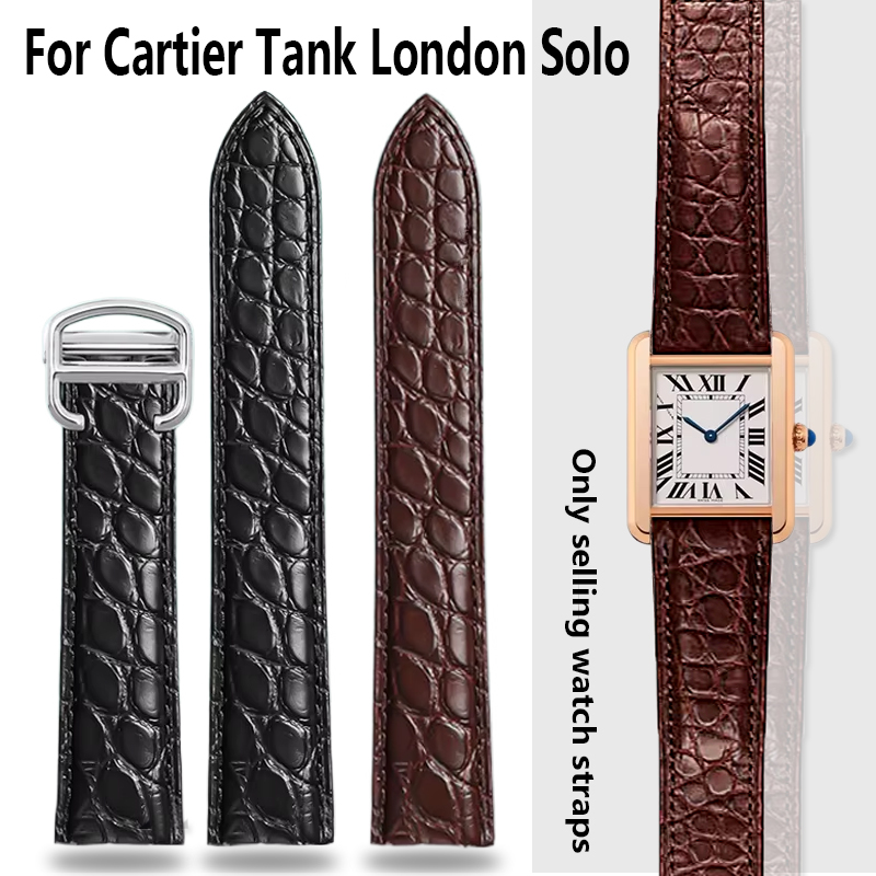 Men'S Accessories Cartier - Bracelet de montre Crocodile 16 18