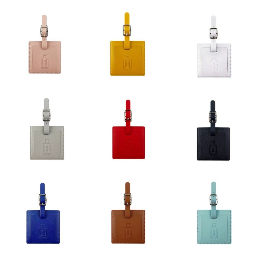Men Accessories Name - Étiquette de bagage colorée en PU