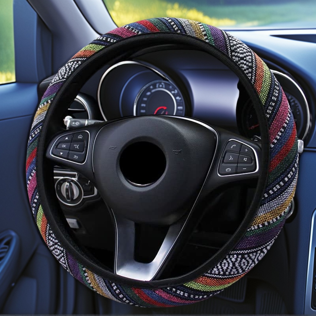 Men Accessories Ethnic - Housse de volant de voiture élastique