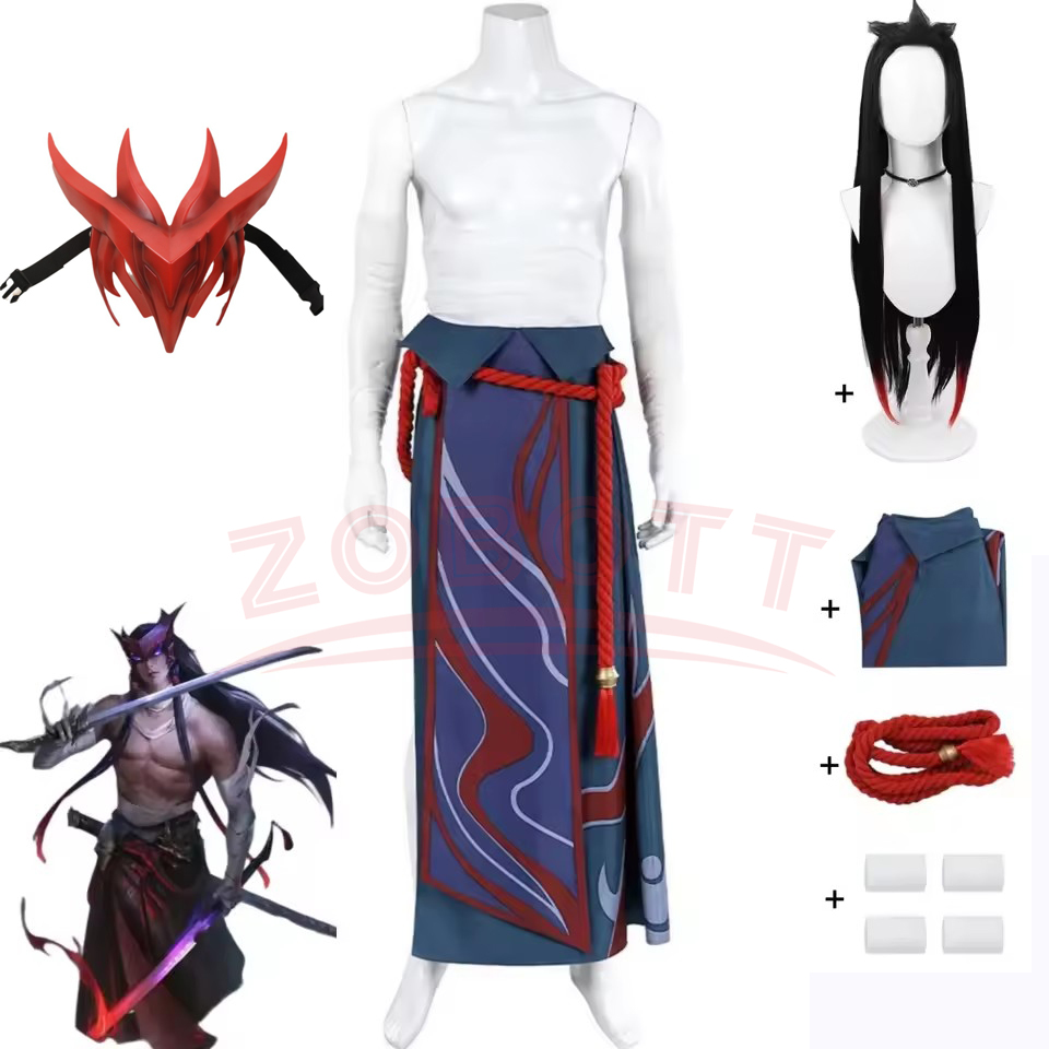 Men Accessories Kit - Jeu LOL inoublier Yone Cosplay Costume