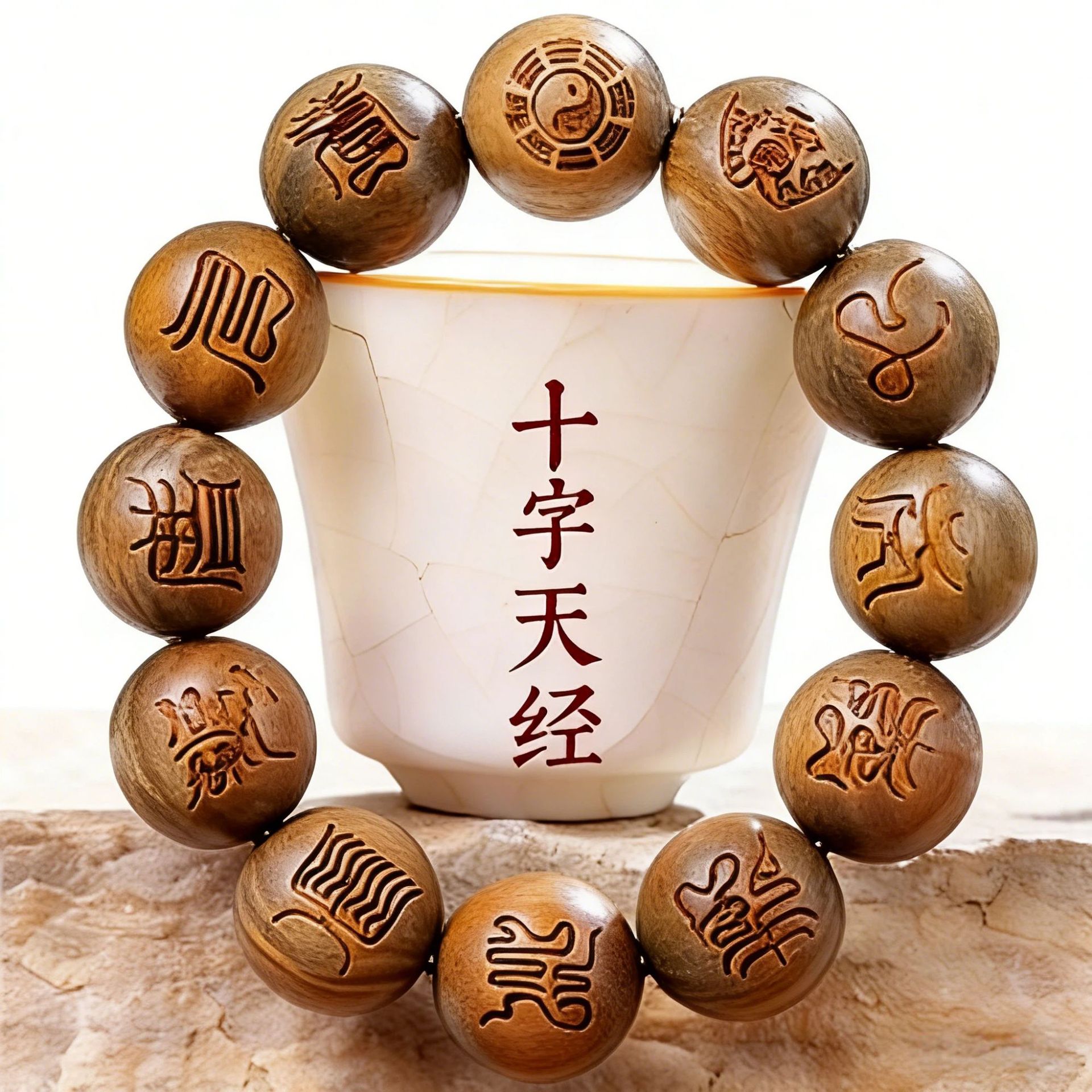Bead Bracelet Men - Bracelet de luxe porte-bonheur en bois