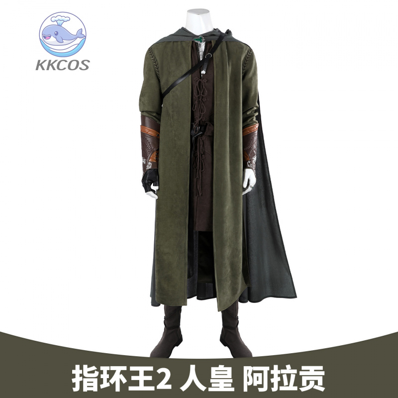 Men Accessories Kit - RingLords Aragorn Cosplay Costume haut pantalon