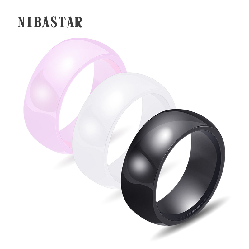 Men Accessories Online - Bagues en céramique polie 3 couleurs