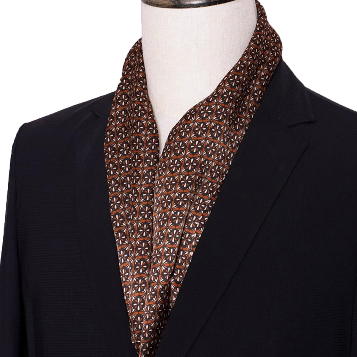 Nouveau foulard en soie à rayu - Men Accessories Sale avis et prix
