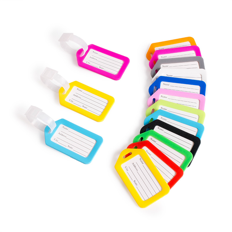 Étiquettes de bagage en plasti - Men Accessories Name avis et prix
