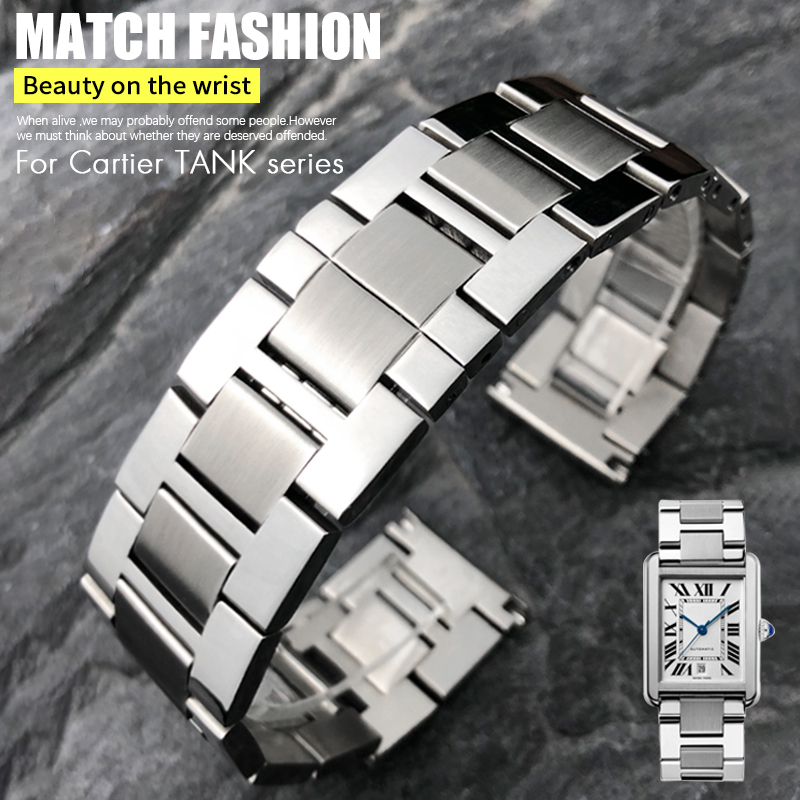 Bracelet de montre fin en acie - Men'S Accessories Cartier avis et prix