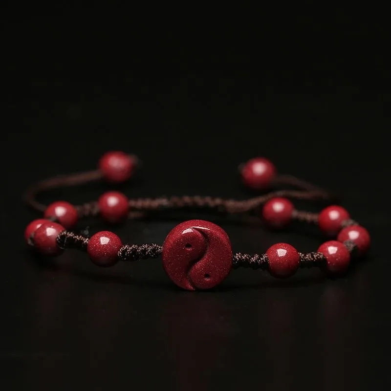 Bracelet en perles de cinabre  - Bead Bracelet Men avis et prix