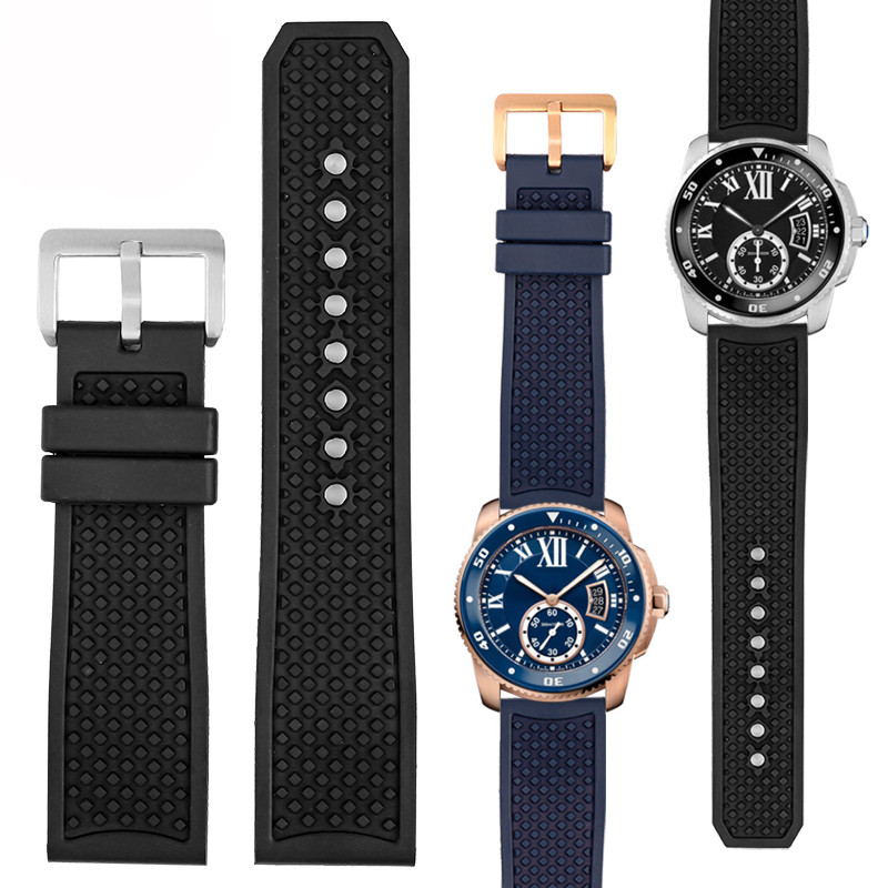 23mm 24mm Fluororubber Watchba - Men'S Accessories Cartier avis et prix