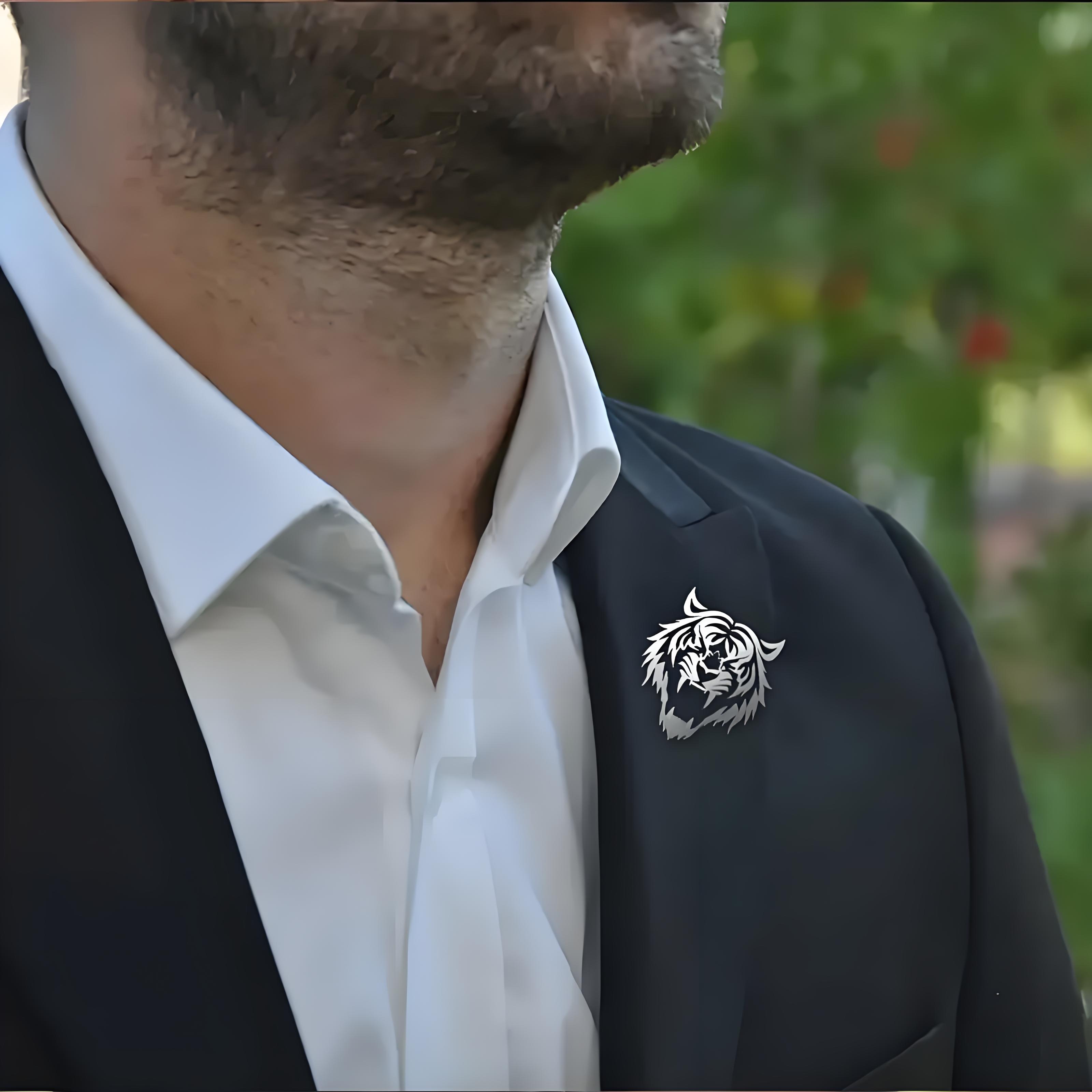 Épingle à revers tête de tigre - Men Accessories Kit avis et prix