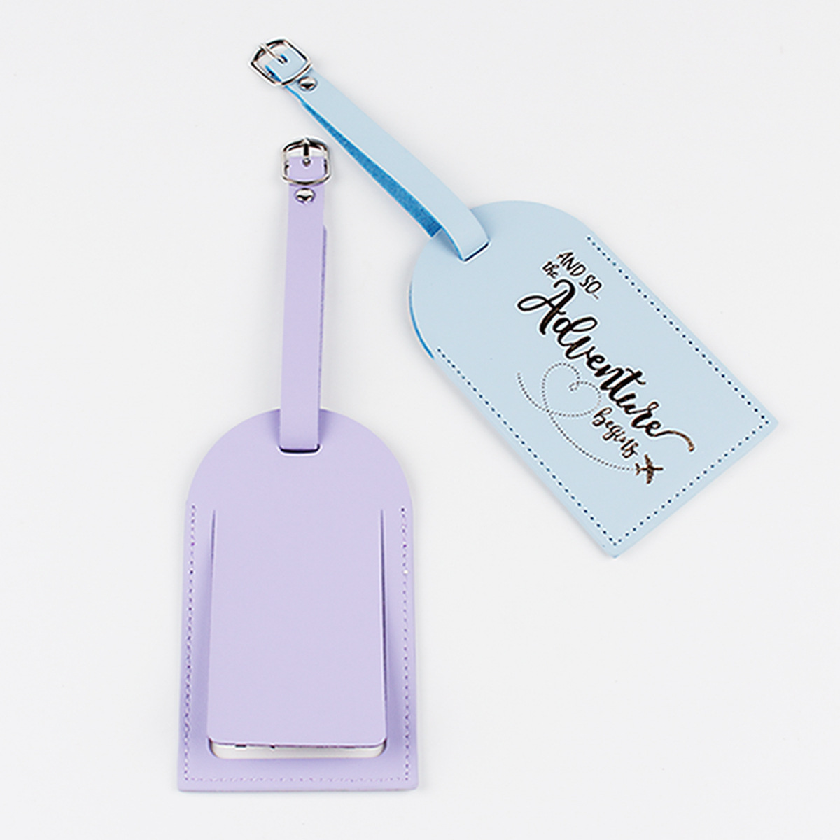 Étiquette de bagage en cuir PU - Men Accessories Name avis et prix