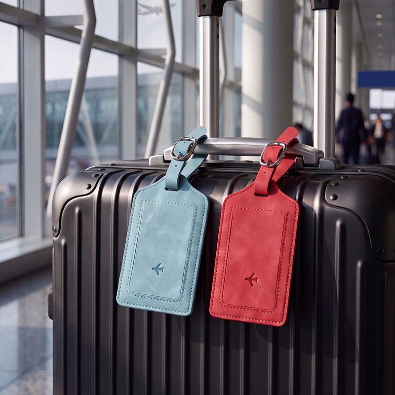 1 étiquette de bagage en cuir  - Men Accessories Name avis et prix