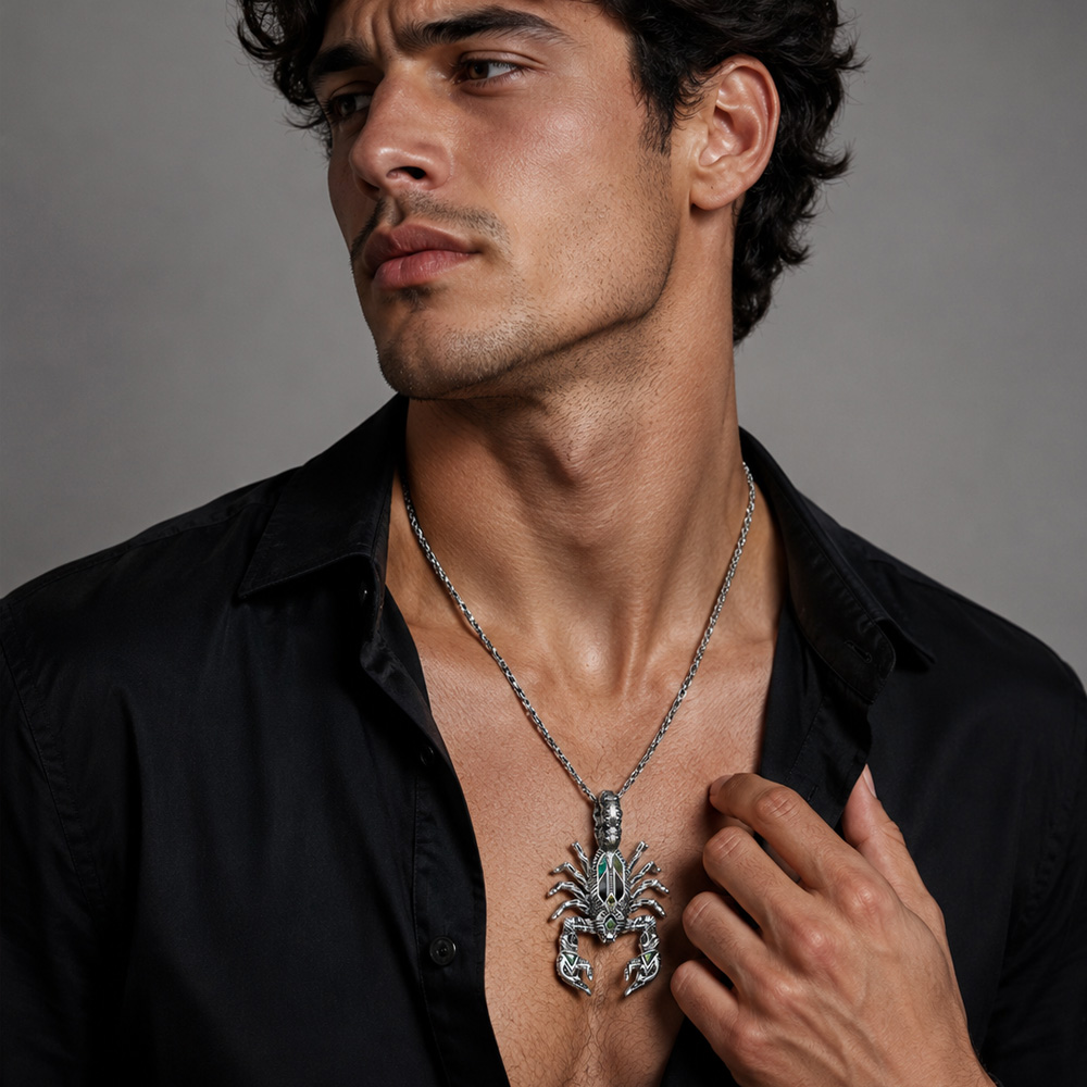 Pendentif Scorpion flambant ne - Men'S Accessories Jewelry Brands avis et prix