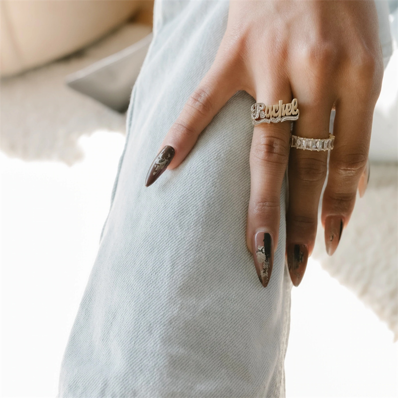 Bague en or 18 carats avec cœu - Men Accessories Name avis et prix