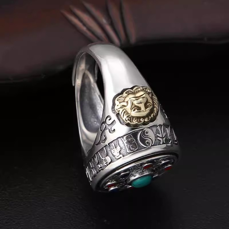 Bague en émail coloré de Style - Men Accessories Ethnic avis et prix