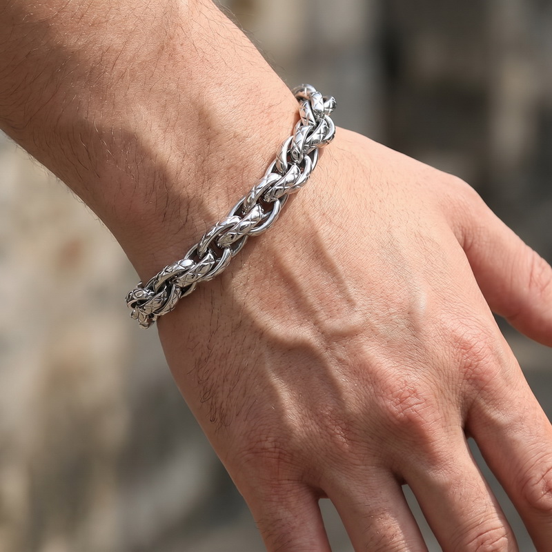 Bracelet chaîne cubaine textur - X Men Accessories avis et prix