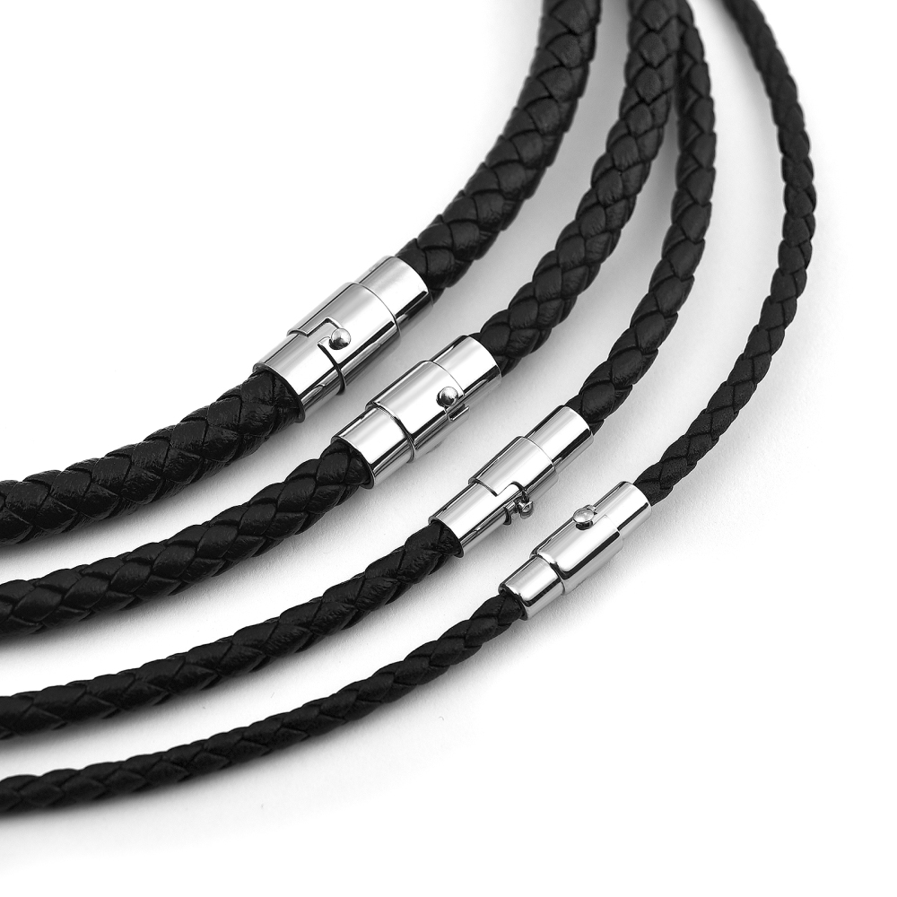 Collier en cuir 45/50/60cm ave - Men'S Accessories Chain avis et prix